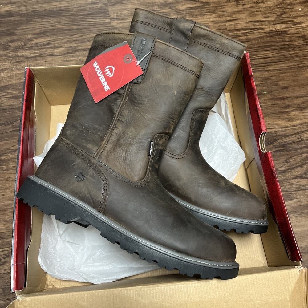 Wolverine Men Floorhand Waterproof 10" Wellington Work Boots Size 13